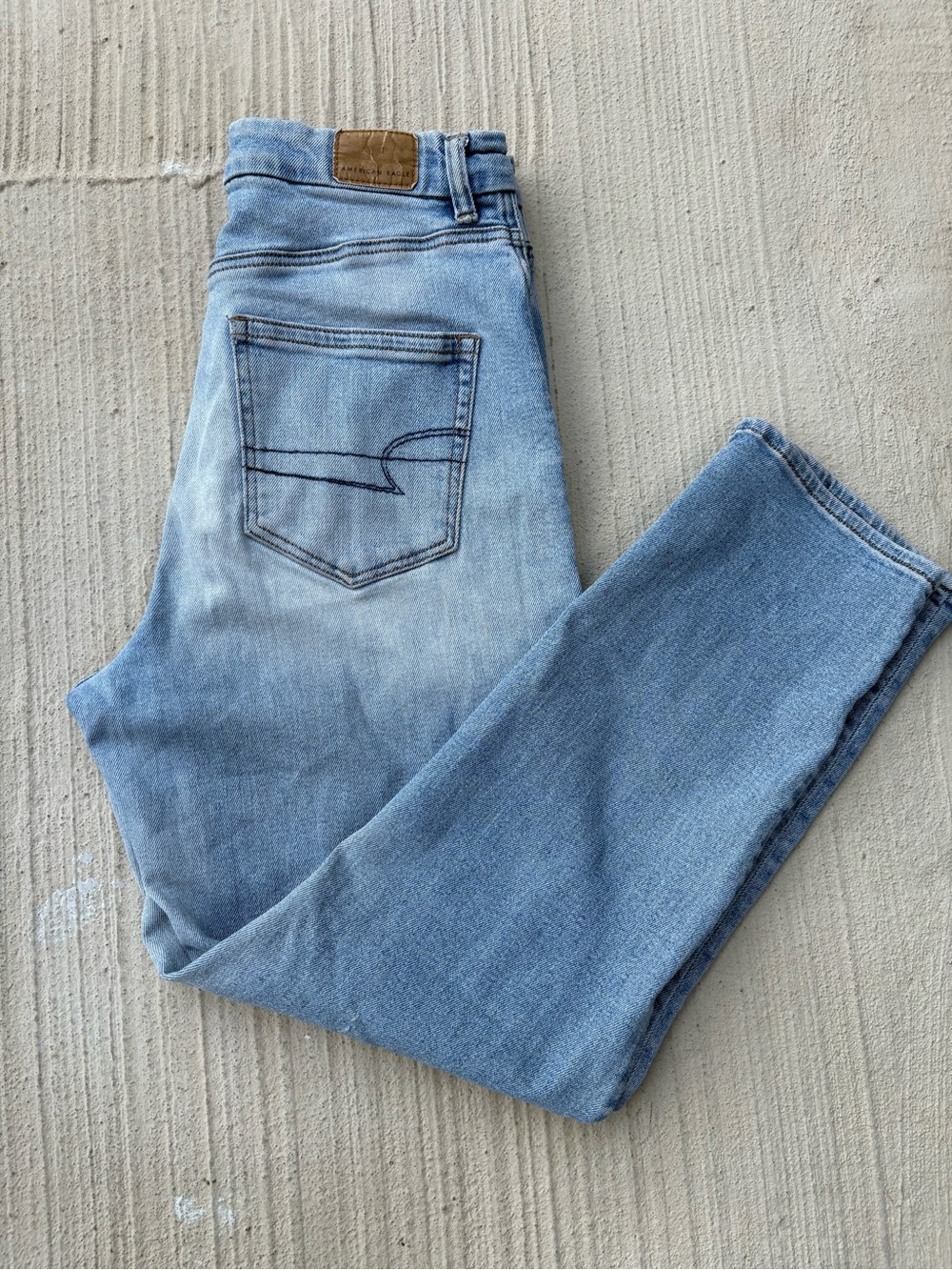 American Eagle Outfitters Light Blue High-Rise Slim Jeans